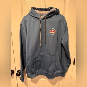 Burton Fleece Lined Hoodie Men’s Large Blue Snowboard Pullover